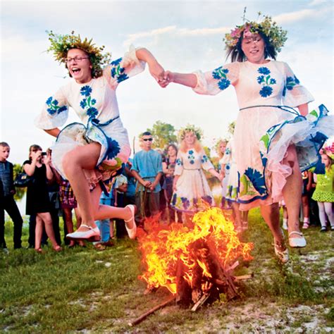 Pagan festivities during midsummer